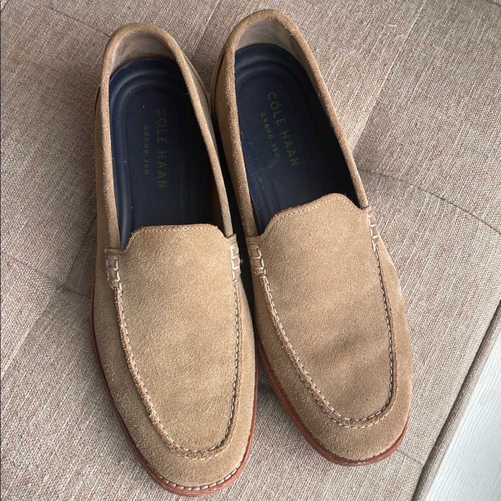 Cole Haan Feathercraft Grand Venetian Loafer Dessert Beige Men Size 9.5 C29712